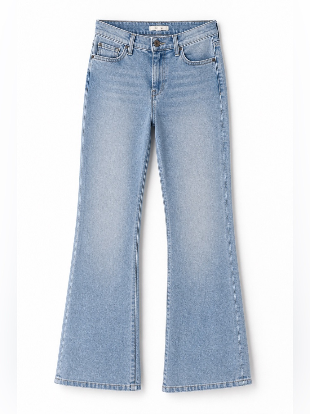 Splendid Light Wash Flare Jeans Size 26 Mid Rise Stretch Denim
